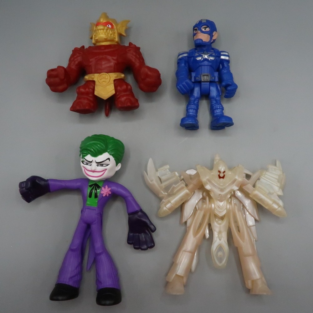 URTH Purifying Elemental, Goo Jit Zu, Captain America Joker Figure Toy Lot